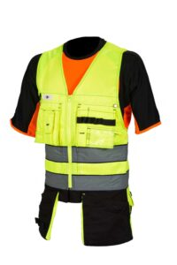 Vest Priha Hi-Vis Ripptaskutega