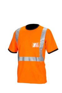 Kõrg nähtav oranž T-särk