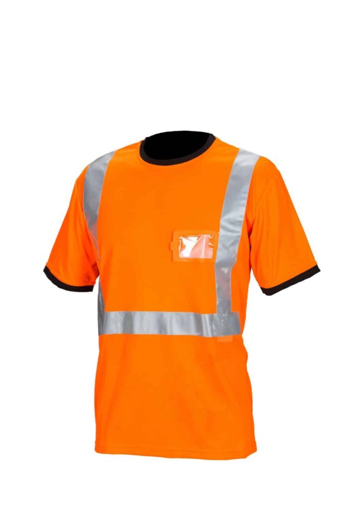 Kõrg nähtav oranž T-särk