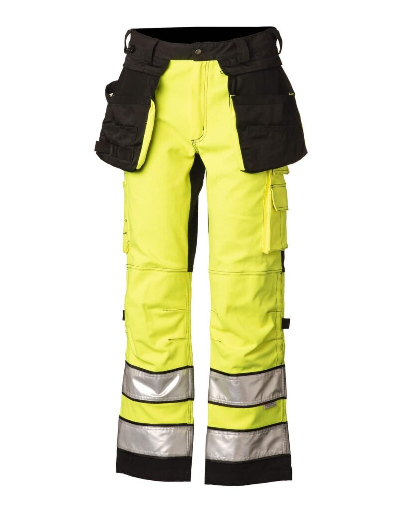 Tööpüksid Priha Ripptaskutega Hi-Vis STRETCH